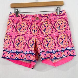 Lilly Pulitzer Pink Shorts 0 Callahan Cotton Shorts Pink Fusion 5" inseam Cotton